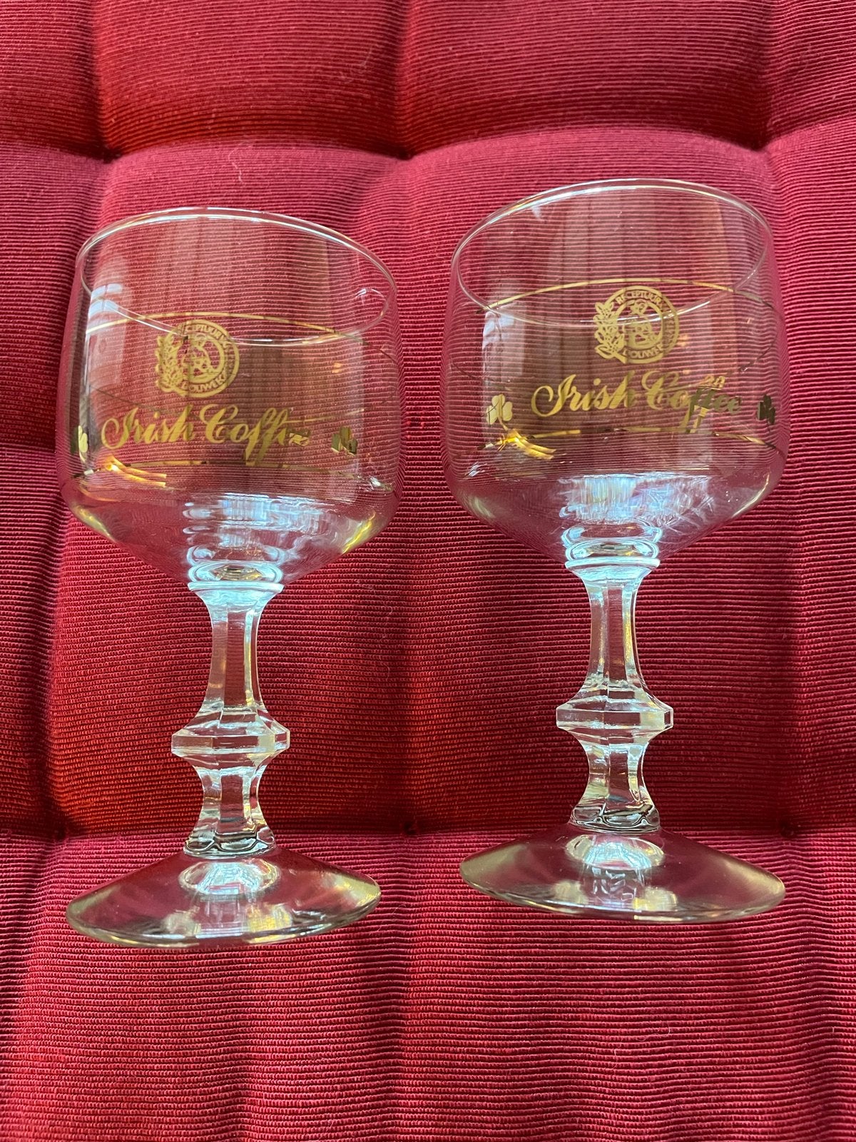Set van 2 Douwe Egberts Irish Coffee glazen, Ophalen