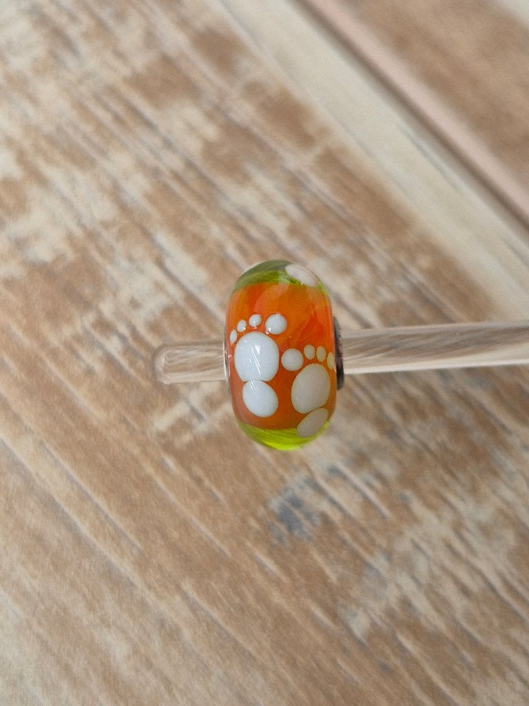 Trollbeads Uniek Two Toned Feet CC, Glas of Kristal, Nieuw, Ophalen of Verzenden, Trollbeads