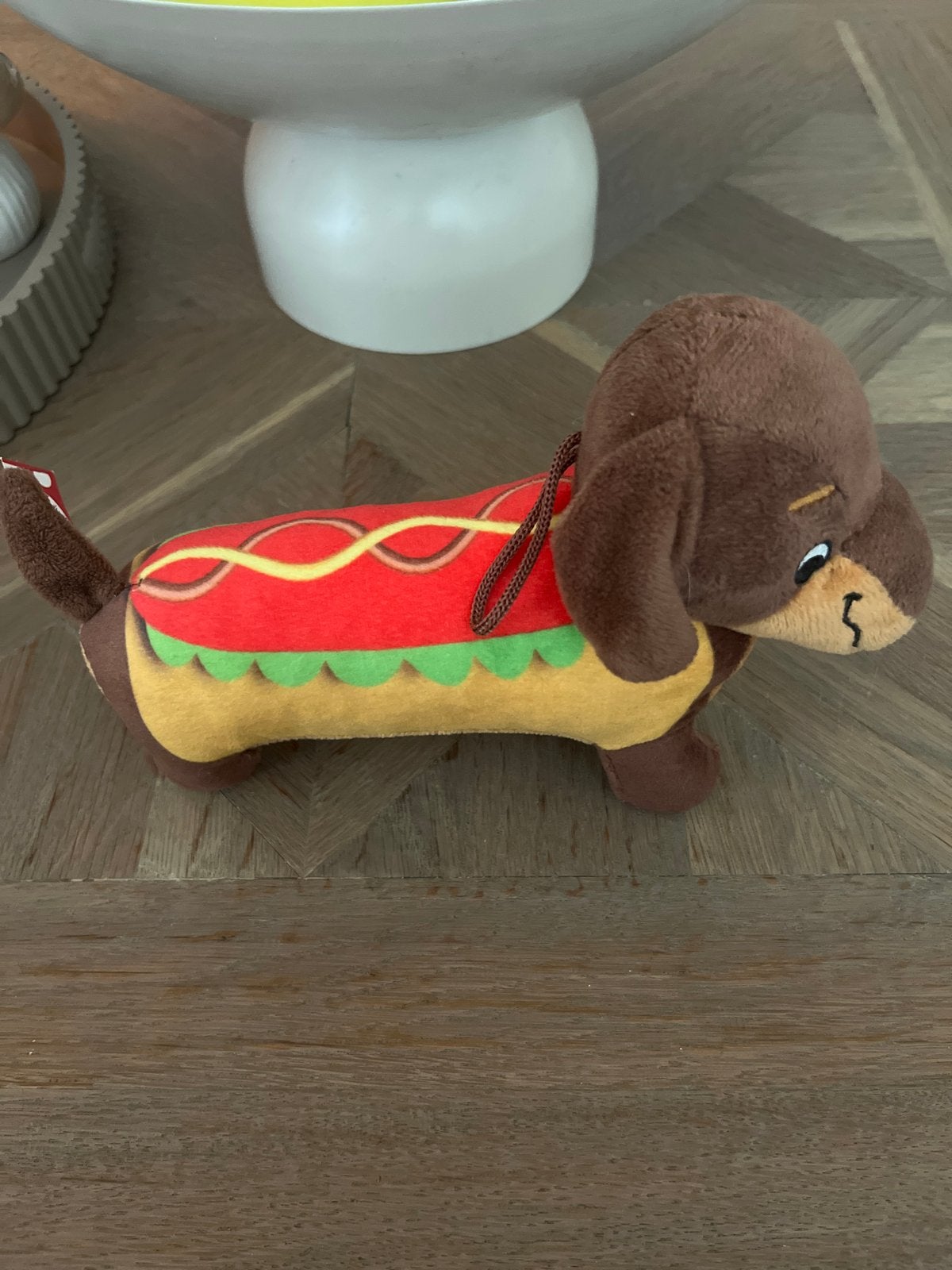 Gosh! Designs Teckel Hotdog Knuffel - Zo goed als nieuw, Overige merken, Overige karakters, Middelgroot (20 tot 80 cm), Bruin