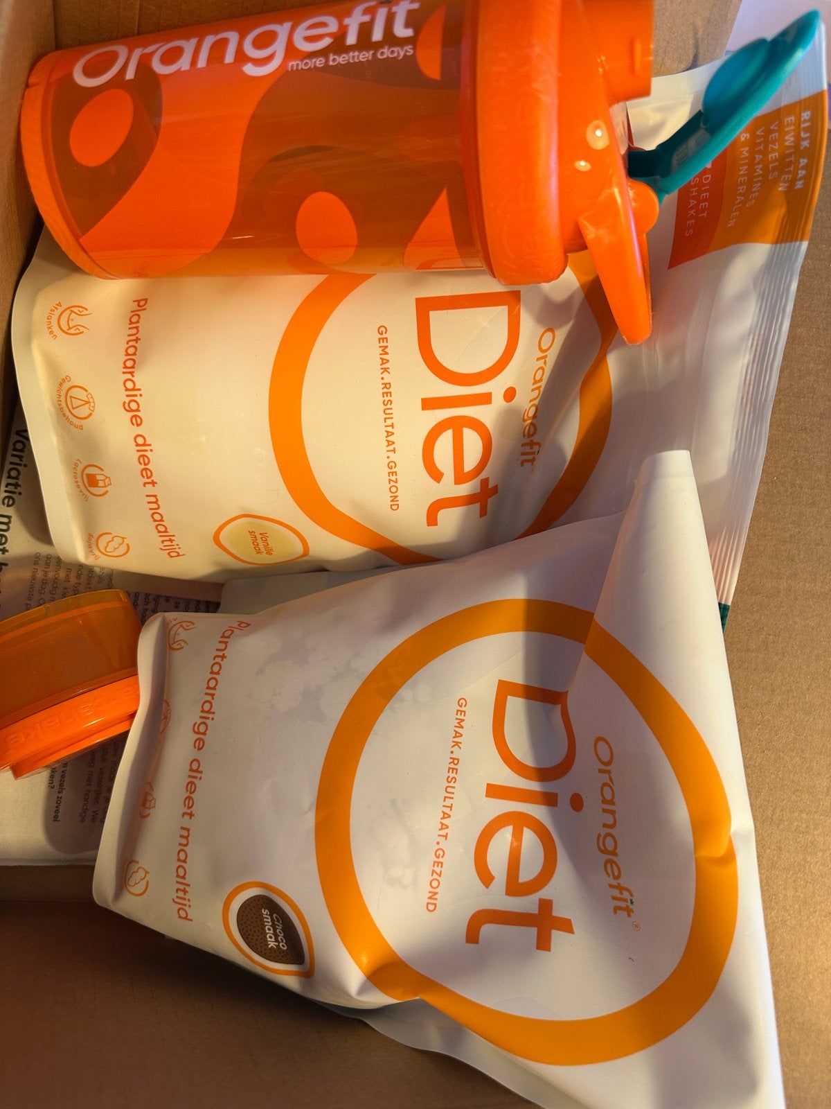 Orangefit Diet shakes - Plantaardige dieet maaltijd nieuw, Ophalen of Verzenden, Nieuw, Poeder of Drank