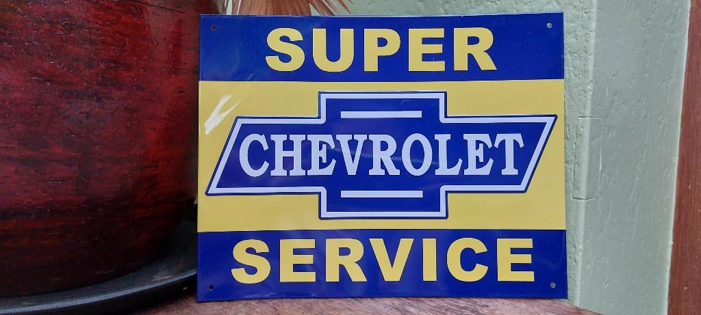 reclamebord Chevrolet (nieuw in verpakking), Ophalen of Verzenden, Nieuw, Auto's