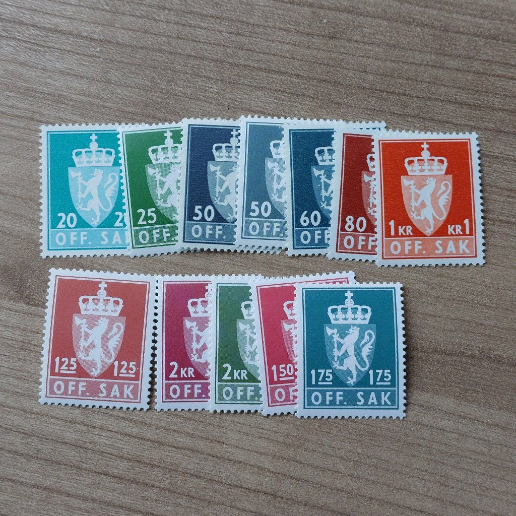 Noorwegen  Dienstzegels Postfris, Ophalen of Verzenden, Noorwegen, Postfris