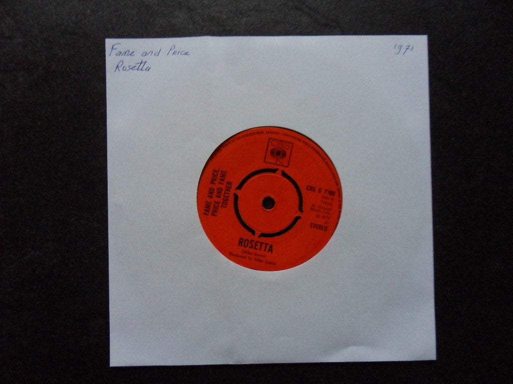 Fame and Price - Rosetta, Ophalen of Verzenden, Zo goed als nieuw, Pop