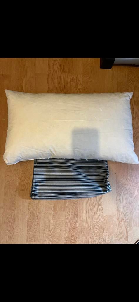 Kussen met hoesje, Ophalen, Zo goed als nieuw, Wit, Vierkant