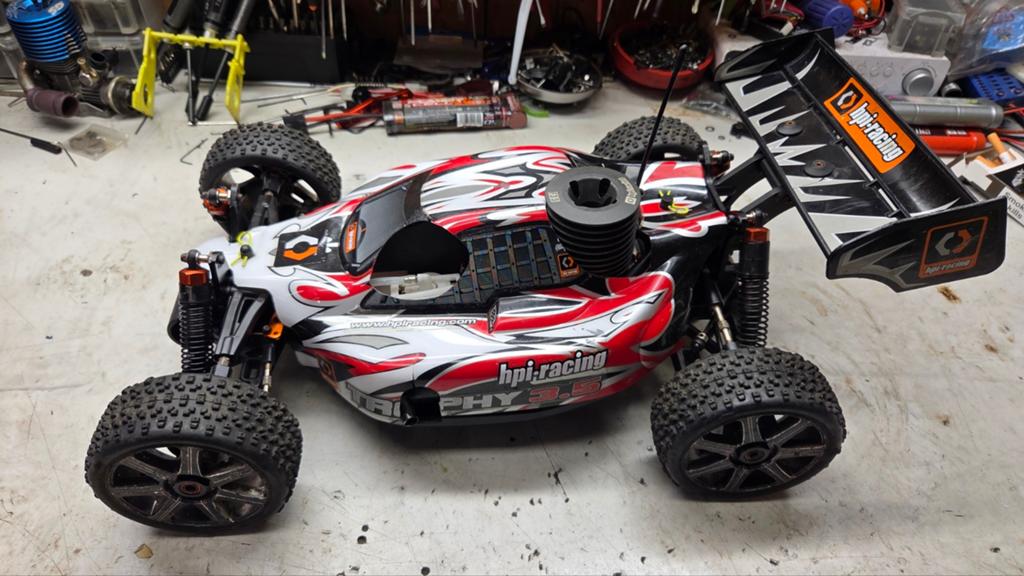 Te koop mooie hpi trophy, Hobby en Vrije tijd, Gebruikt, Ophalen of Verzenden, Auto onroad, Schaal 1:8