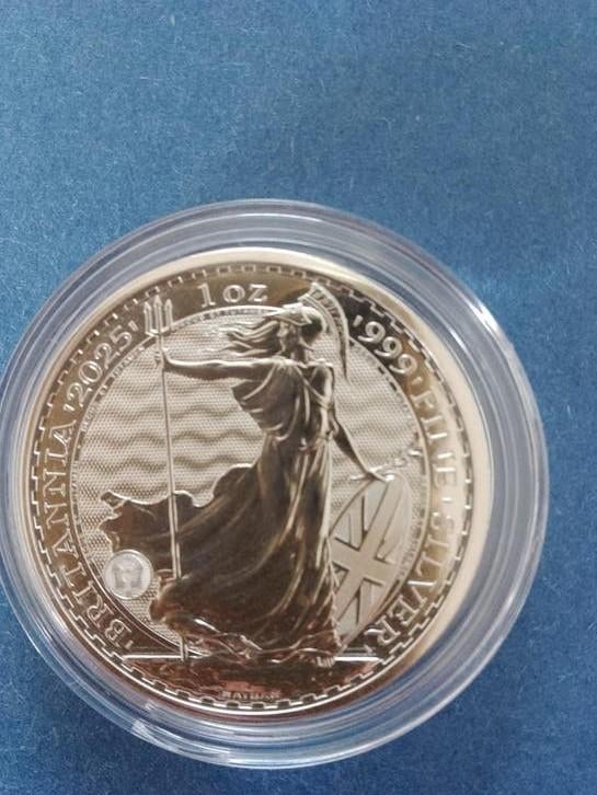 Britannia 2025 1 oz zilver, Ophalen of Verzenden, Zilver