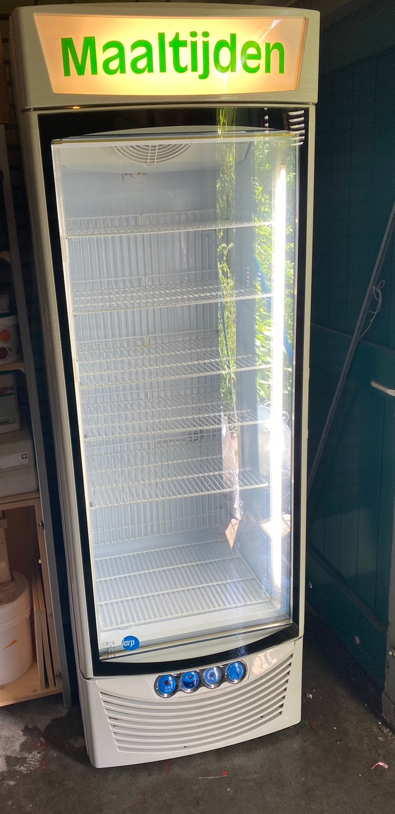 Horeca vitrine vriezer 670L, Ophalen, Gebruikt, 200 liter of meer, 60 cm of meer