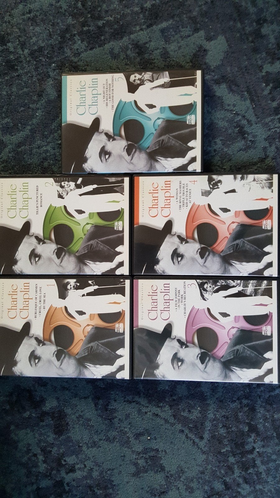 Charlie Chaplin 1t/m5, Alle leeftijden, Ophalen of Verzenden, Zo goed als nieuw, Actie en Avontuur