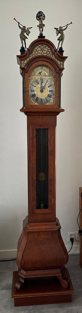 Antieke Amsterdamse staande klok met maanfase, Antiek en Kunst, Antiek | Klokken, Ophalen