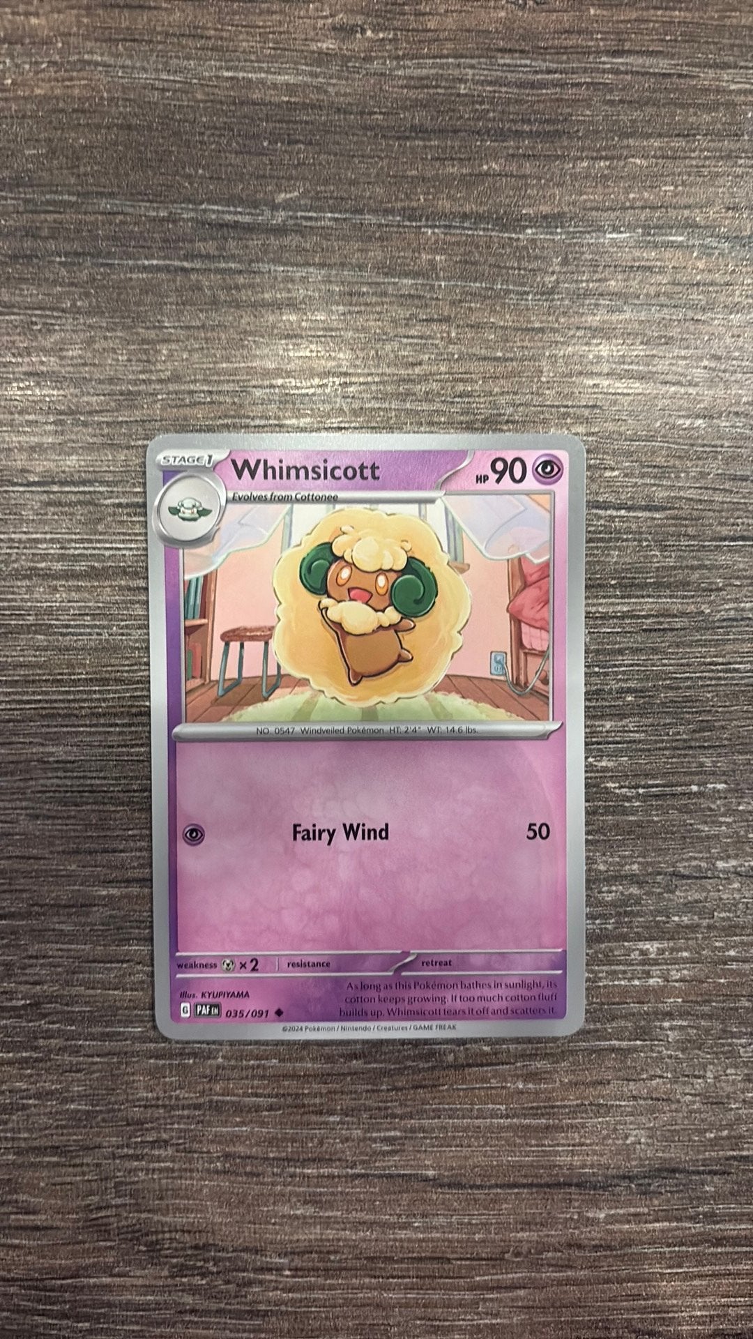 PAF Whimsicott 035/091, Ophalen of Verzenden, Zo goed als nieuw