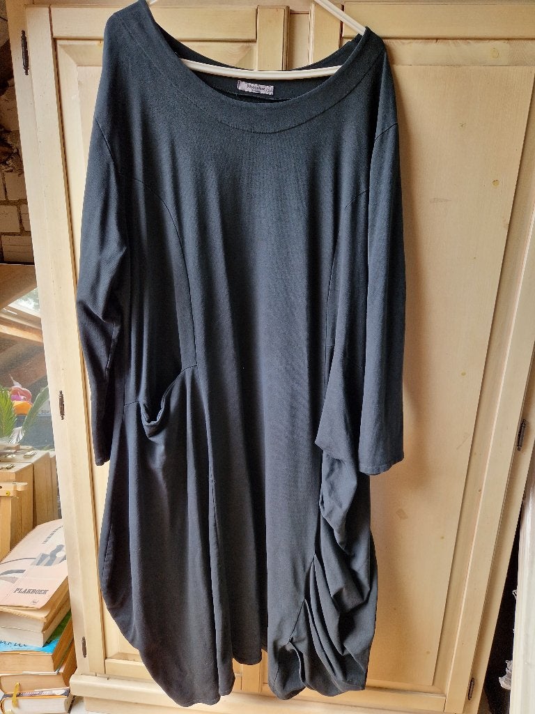 zwarte jurk, Moonshine, maat 3 (54,56,58), Kleding | Dames, Grote Maten, Verzenden, Zo goed als nieuw, Moonshine, Jurk