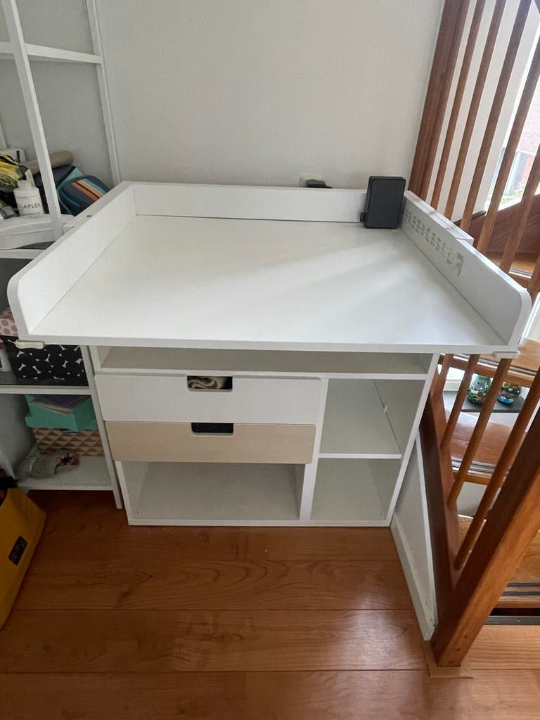 Ikea SMÅSTAD Commode wit met 2 lades, Ophalen, Gebruikt, 70 cm of meer, 105 cm of meer