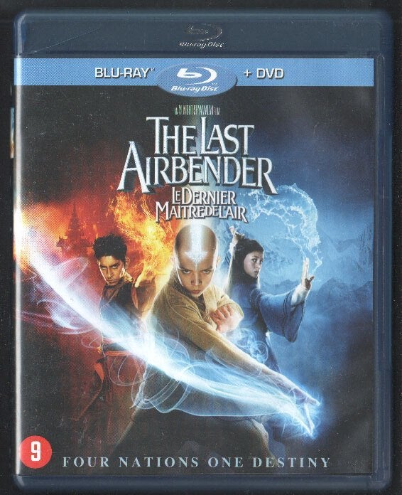 The Last Airbender+DVD. Blu-ray., Gebruikt, Boxset, Film, Italiaans