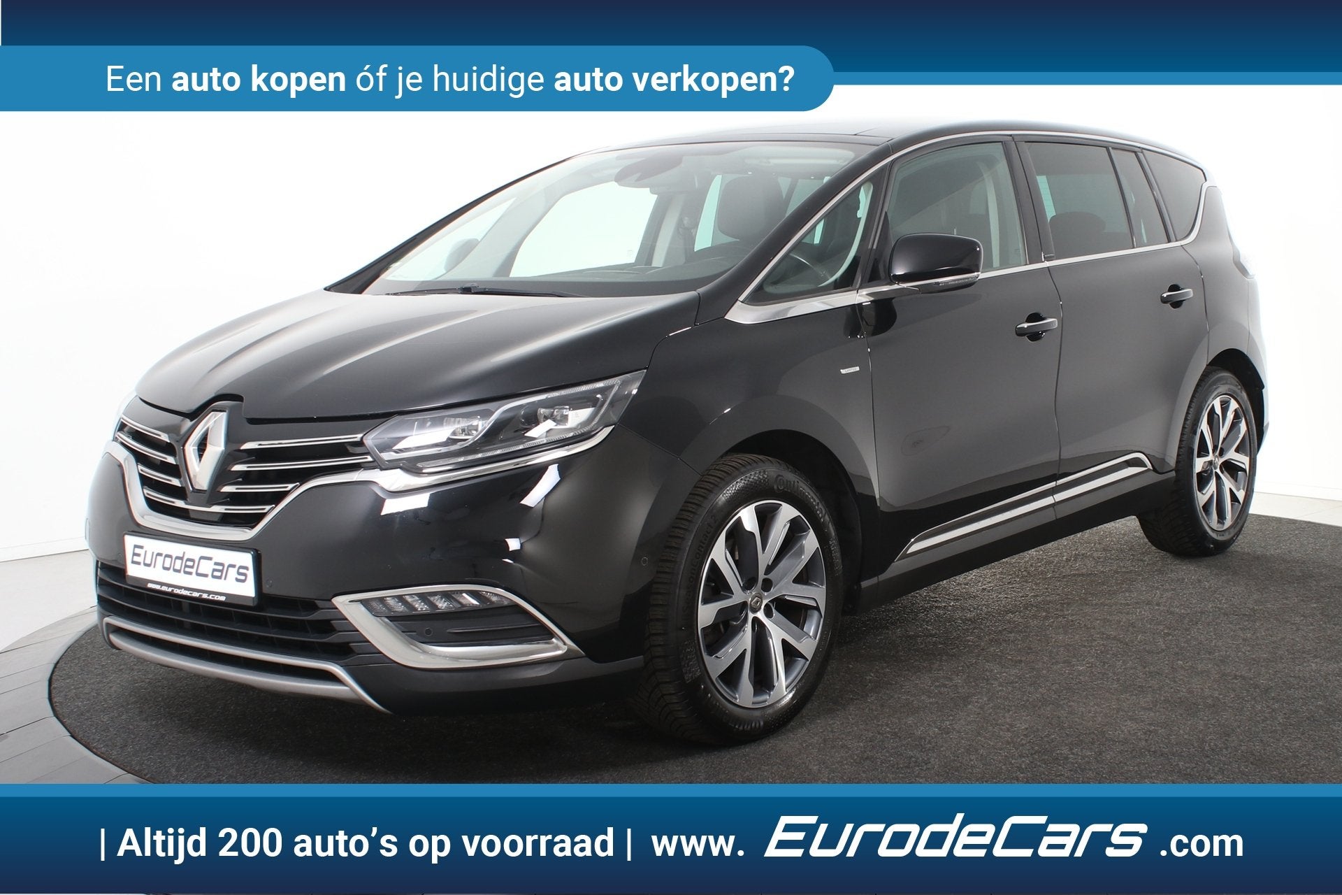 Renault Espace 1.8 TCe Initiale *7-persoons*Full Options*, Gebruikt, 4 cilinders, 2000 kg, Zwart