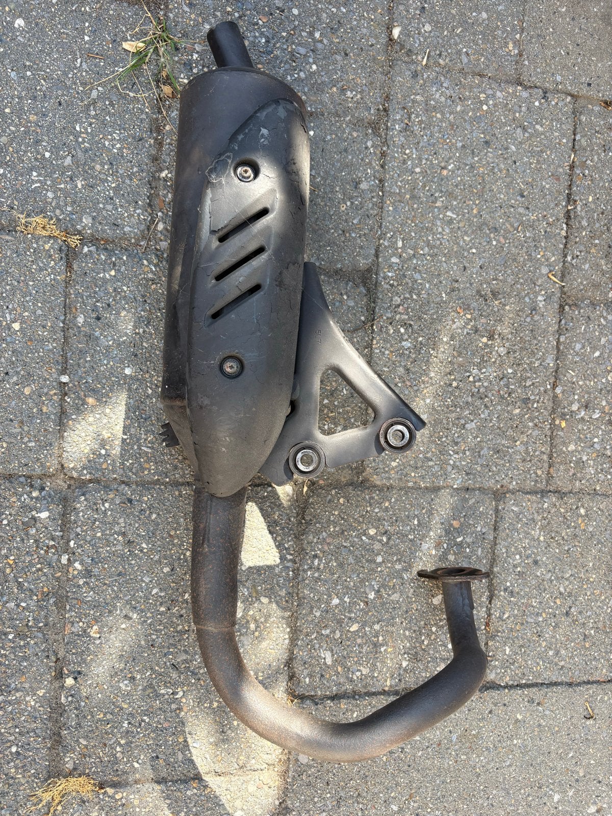 Originele uitlaat Honda Shadow/SRX50/Scoopy, Ophalen of Verzenden, Gebruikt