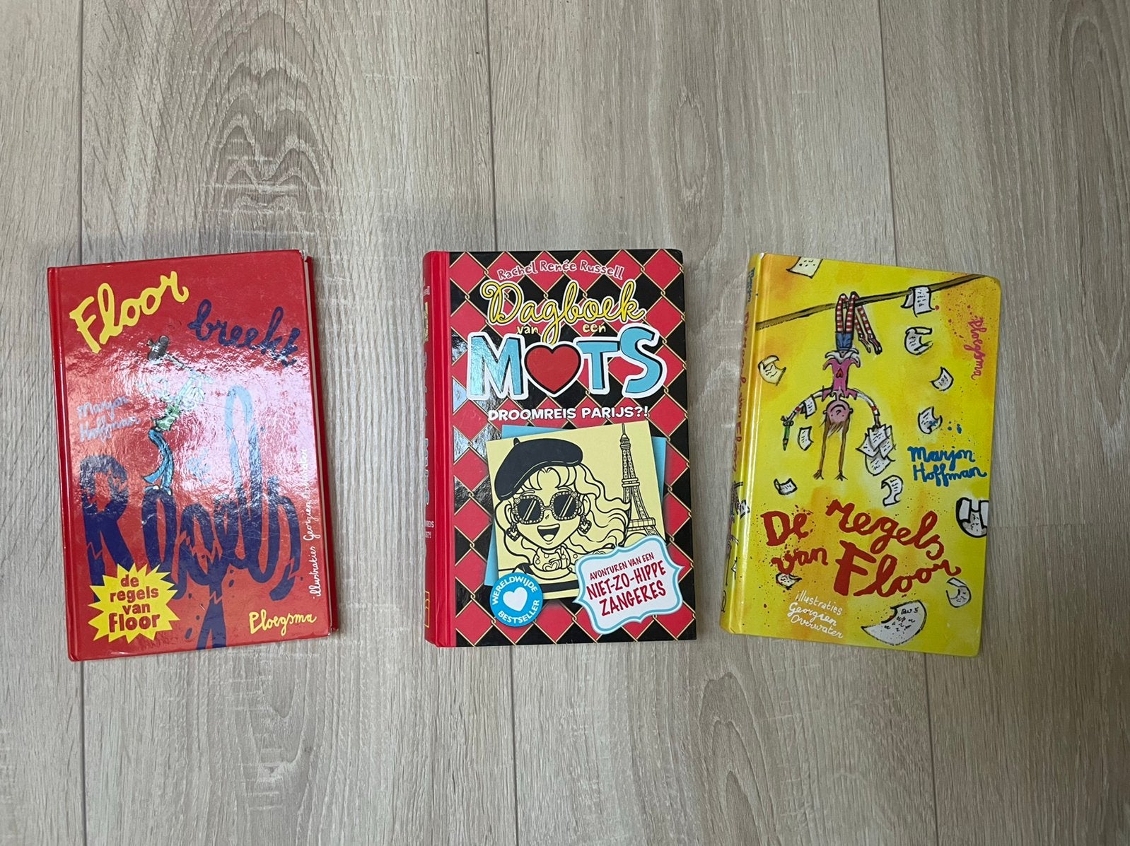 3 stuks: de regels van F, Floor breekt de regels, dagboek, Ophalen of Verzenden, Gelezen