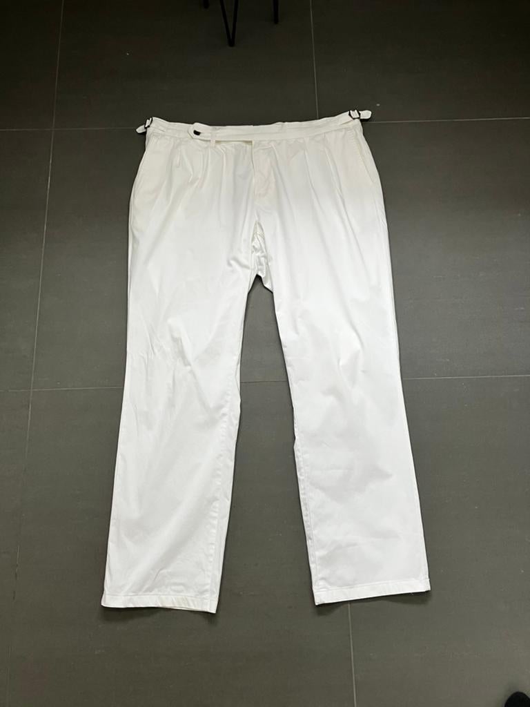 Suitsupply pantalon katoen. Maat 54 (L-XL), Ophalen of Verzenden, Zo goed als nieuw, Maat 52/54 (L), Wit