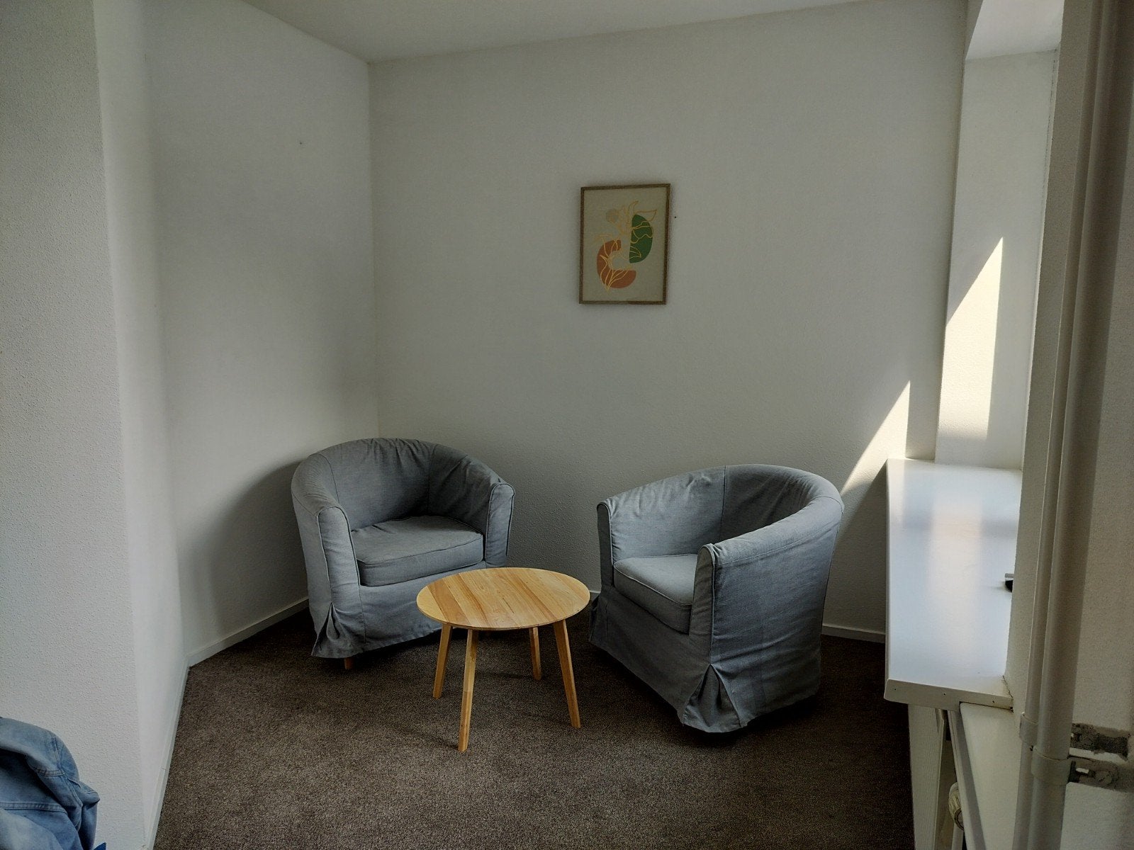 Fauteuil tullstra grijs 2x lounge stoel, Ophalen, Minder dan 50 cm, Gebruikt, Minder dan 75 cm