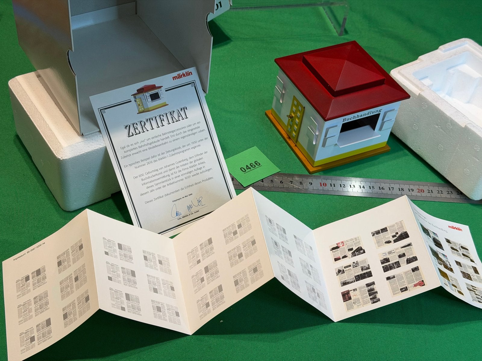 Märklin 16101 Boekhandel/Kiosk - Nieuwstaat met Certificaat, Gelijkstroom of Wisselstroom, Brug, Tunnel of Gebouw, Ophalen of Verzenden