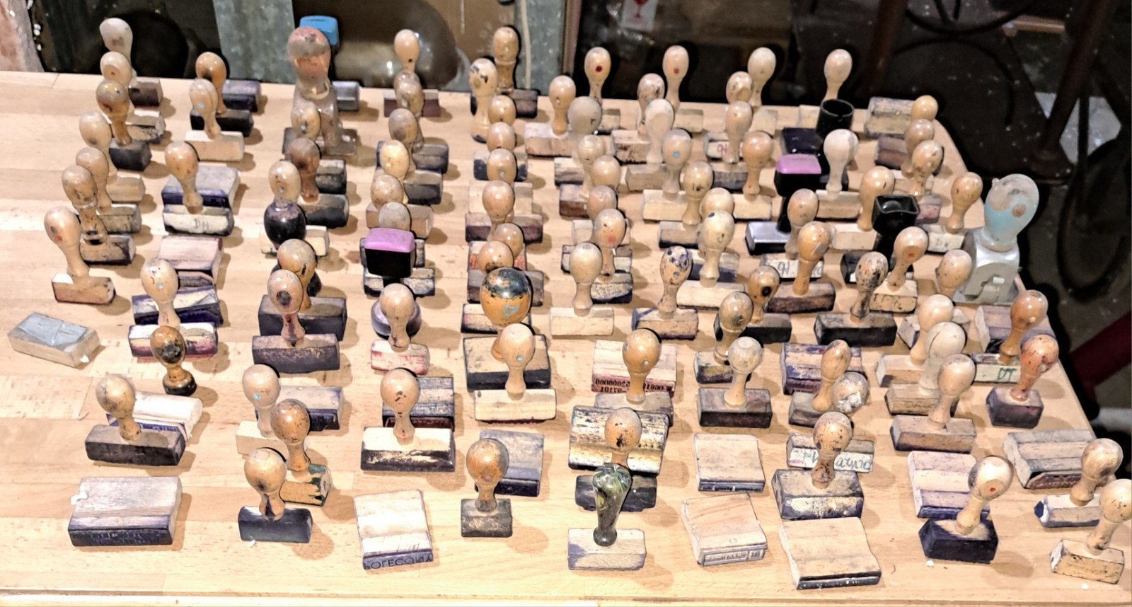 stempel houten Stempels decoratie, Ophalen