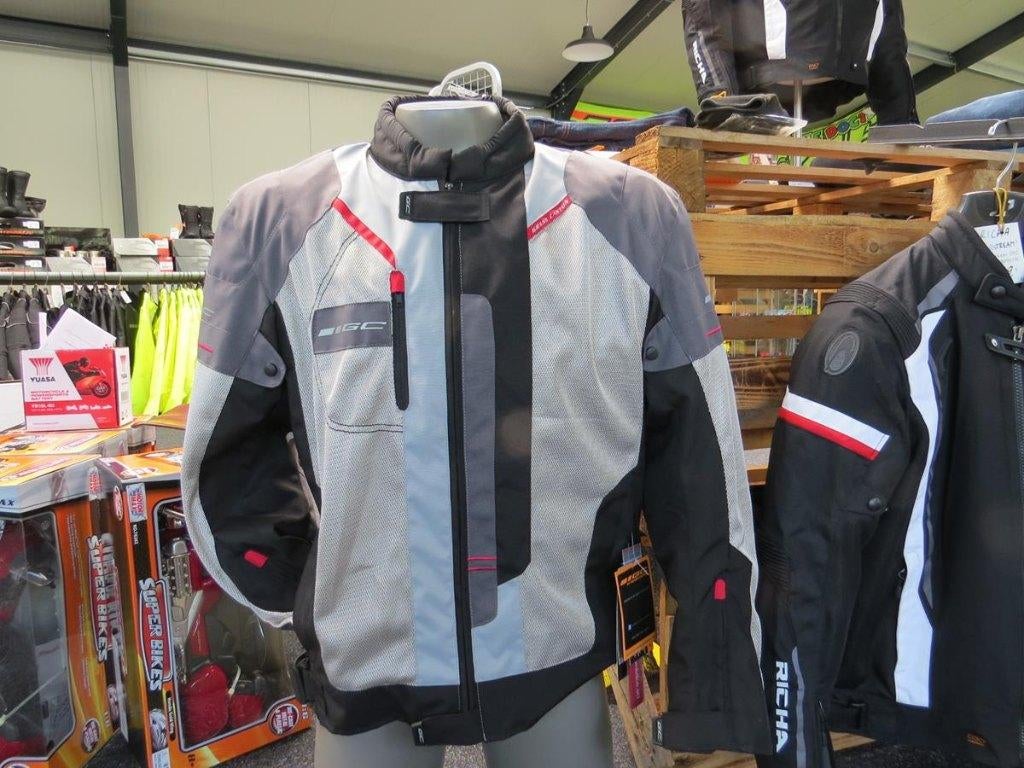 Nieuwe doorwaai jas geventileerde zomerjas maat L nu 119,95, Motoren, Kleding | Motorkleding, Info@igmtrading.nl, Jas | textiel