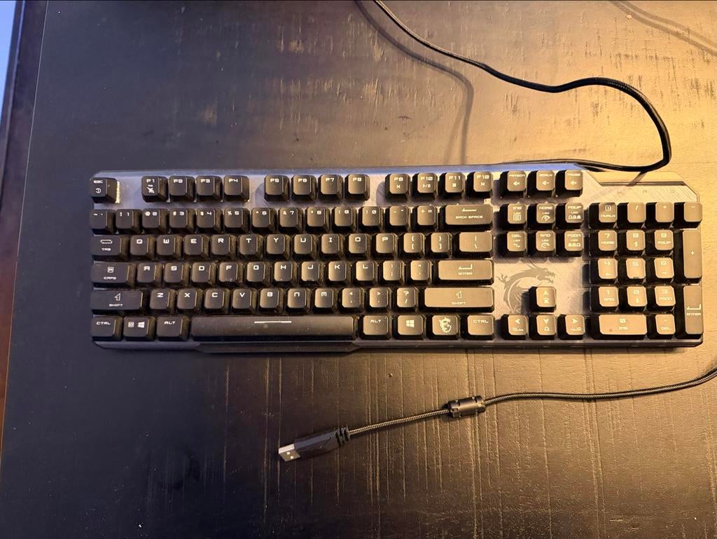 MSI Vigor GK50 Elite Gaming Toetsenbord met Muis, Toetsenbord en muis-set, Ophalen of Verzenden, Zo goed als nieuw, Qwerty