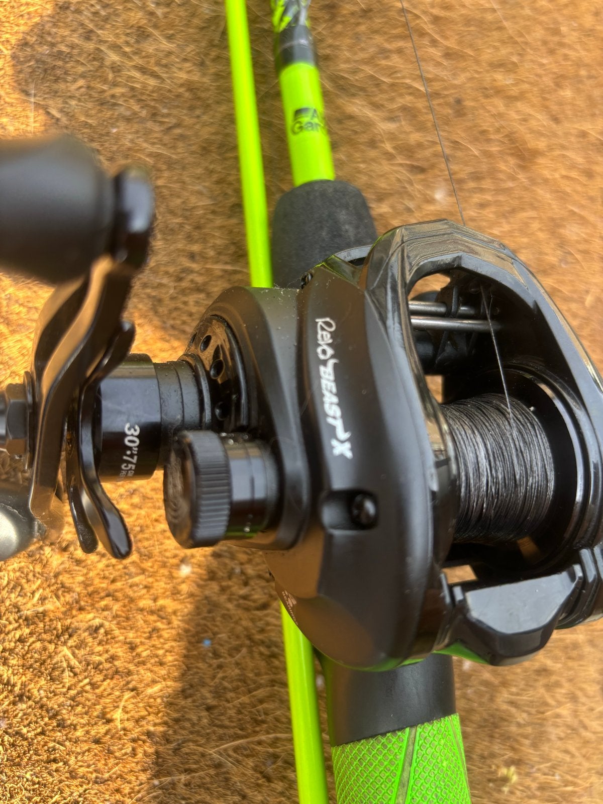Baitcaster hengel, Watersport en Boten, Hengelsport | Roofvissen, Ophalen of Verzenden, Zo goed als nieuw, Werphengel