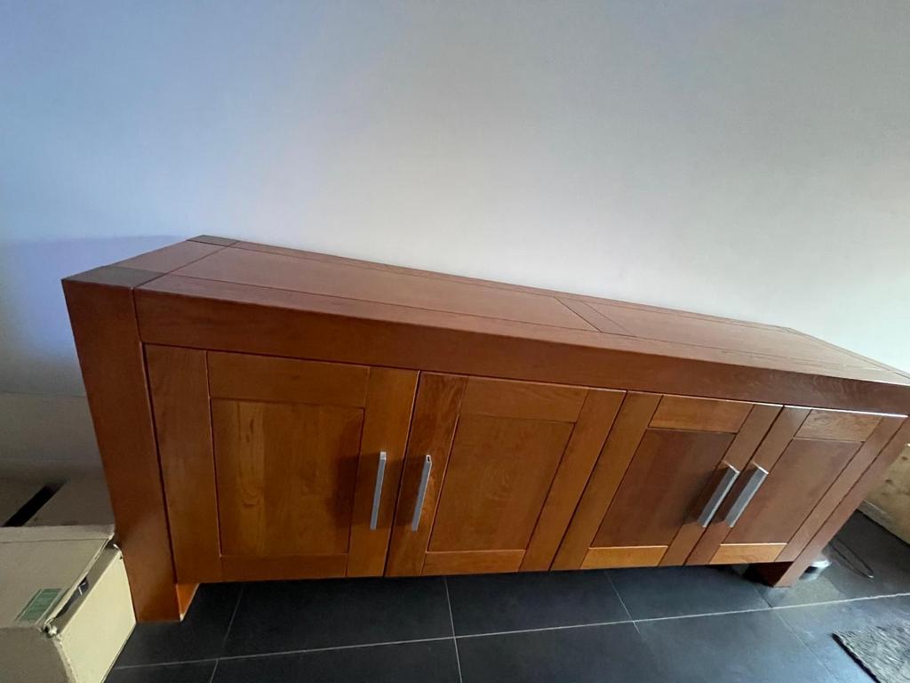 Kersenhouten Dressoir - 220x90x50 cm, Ophalen, Gebruikt, 200 cm of meer, Kersenhout