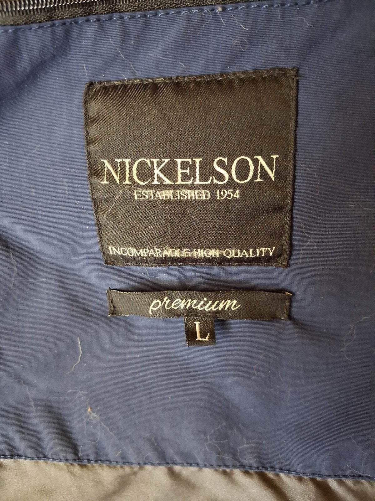 Zo goed als nieuwe Nickelson jas - Maat L, Maat 52/54 (L), Blauw, Nickelson, Ophalen of Verzenden