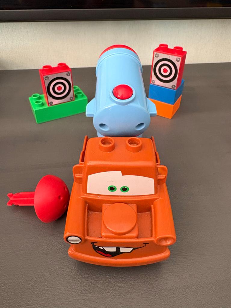 LEGO Duplo Cars set met Bliksem McQueen en Takel, Ophalen of Verzenden, Gebruikt, Overige merken