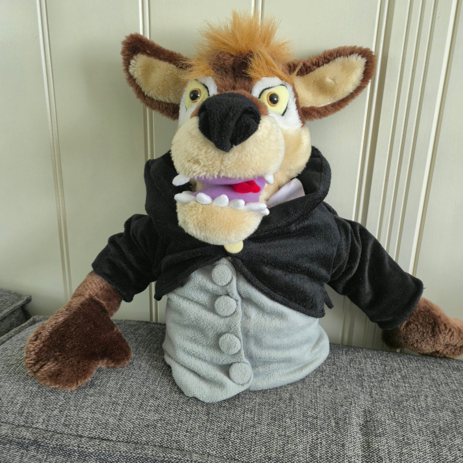 Efteling Grote Boze Wolf Handpop - 34cm, Overige merken, Overige typen, Ophalen of Verzenden, Zo goed als nieuw
