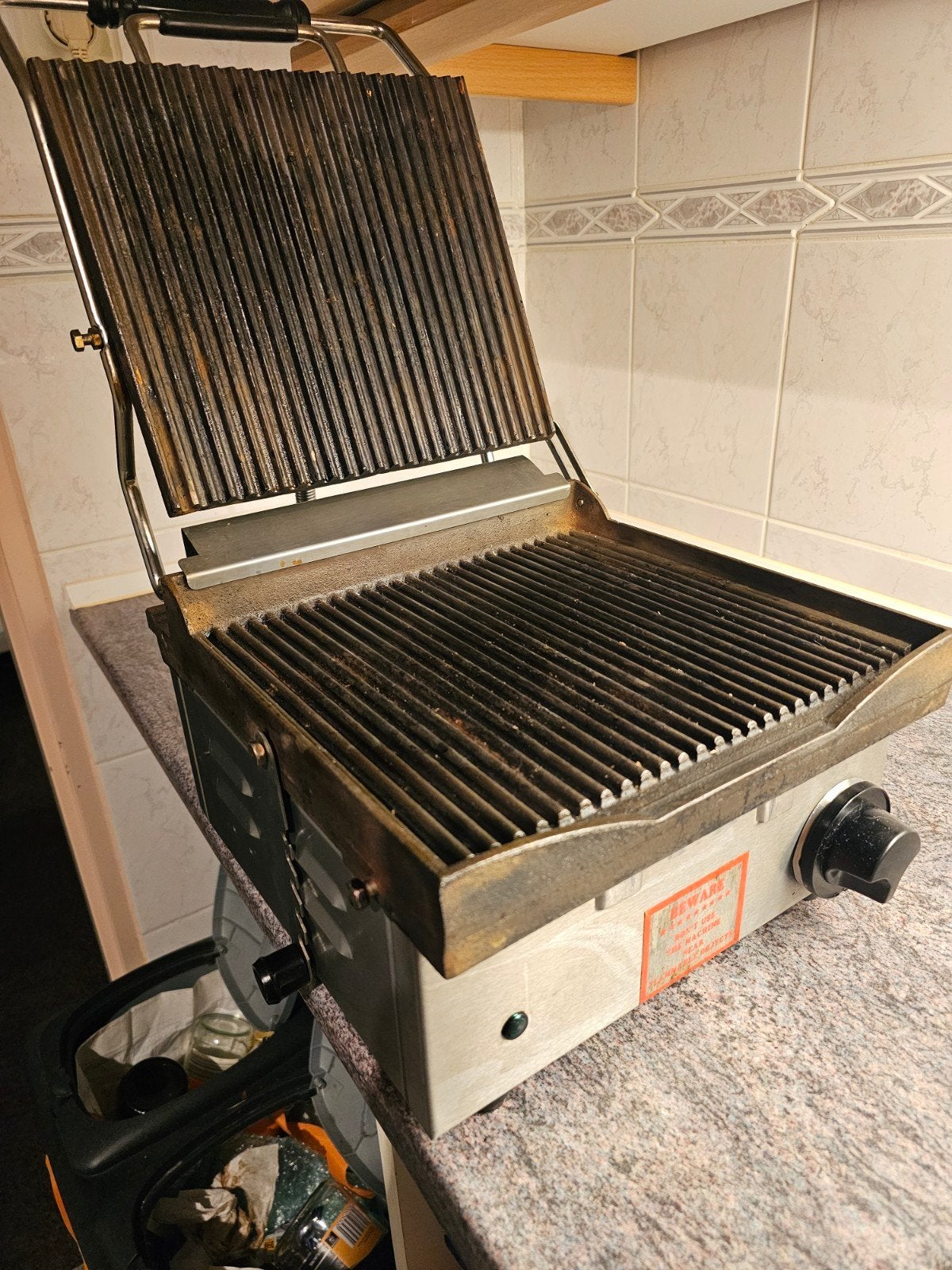 Horeca Contactgrill Rvs, Ophalen, Gebruikt