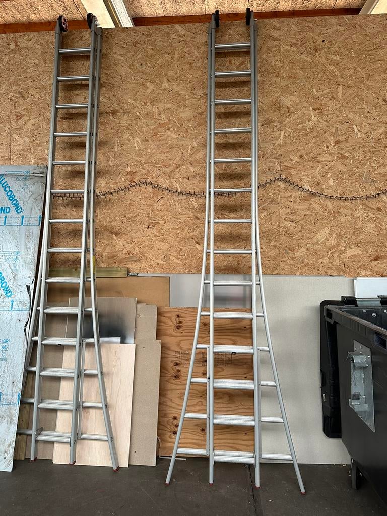 Little jumbo ladder z.g.a.n, Doe-het-zelf en Verbouw, Ladders en Trappen, Ophalen of Verzenden, Zo goed als nieuw, 4 meter of meer