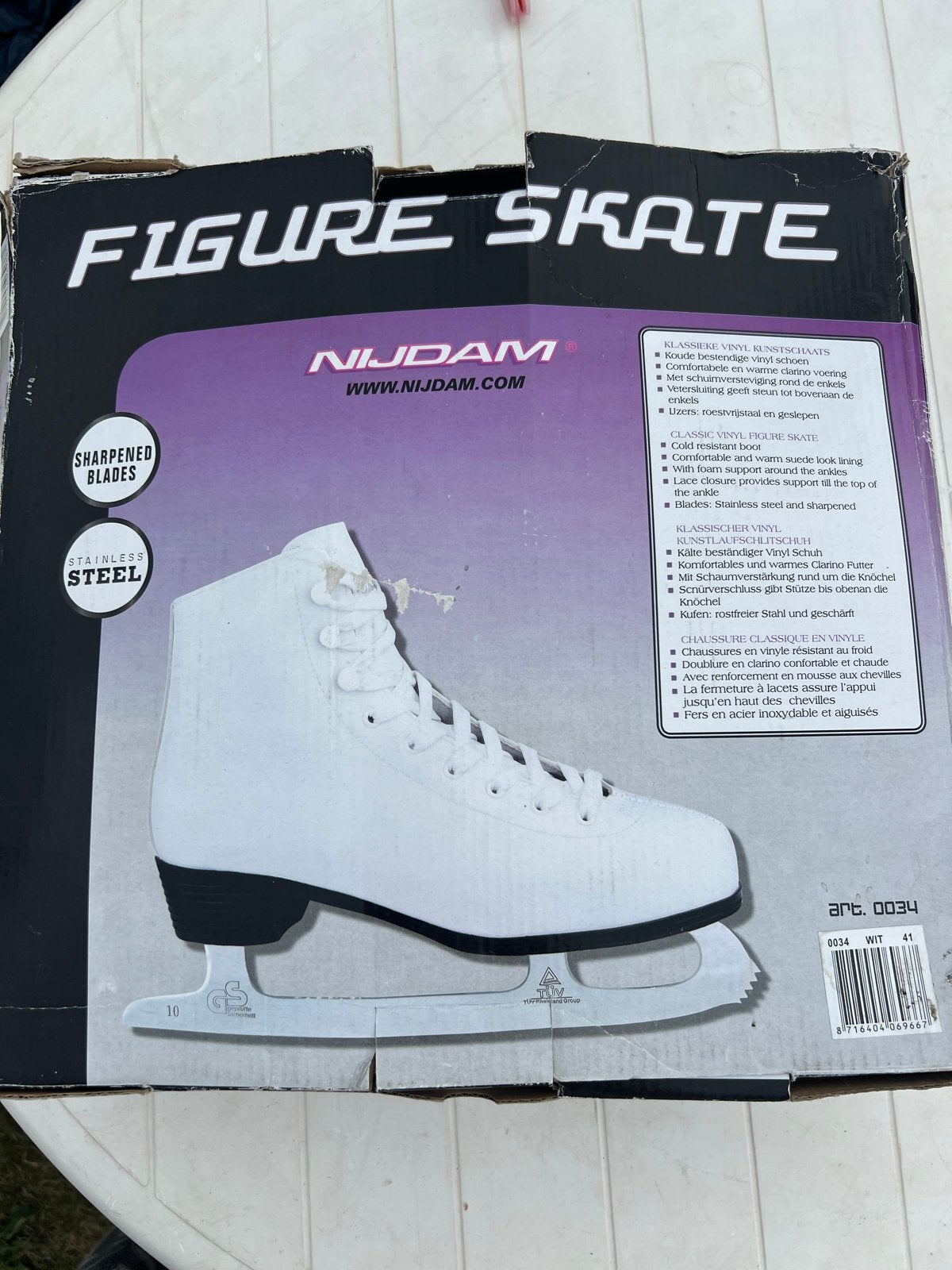 Nijdam Kunstschaatsen Maat 41 - Zo goed als nieuw, Sport en Fitness, Schaatsen, Ophalen of Verzenden, Zo goed als nieuw, Kunstschaatsen