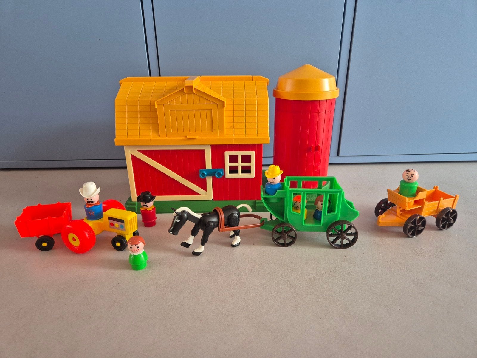 Vintage Fisher-Price Boerderij Speelset met Figuren, Ophalen of Verzenden, Gebruikt, Speelset