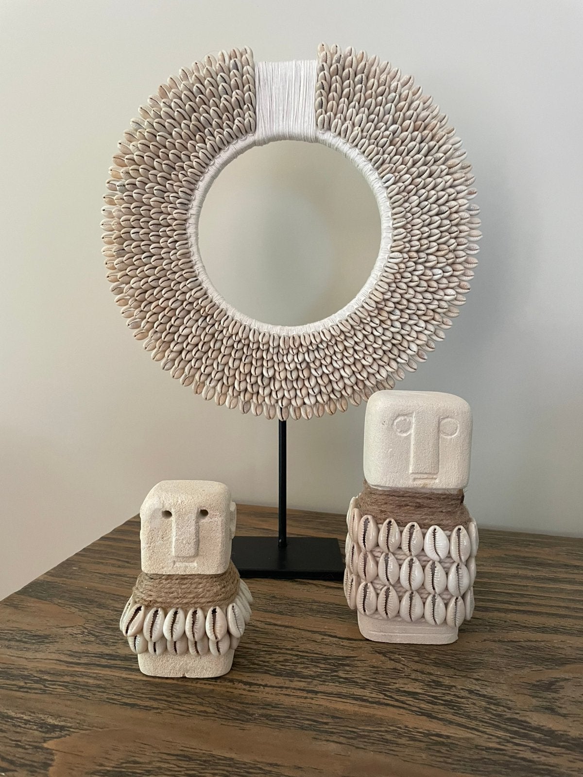 Nieuw kauri schelpen ornament op standaard, Ophalen of Verzenden, Nieuw