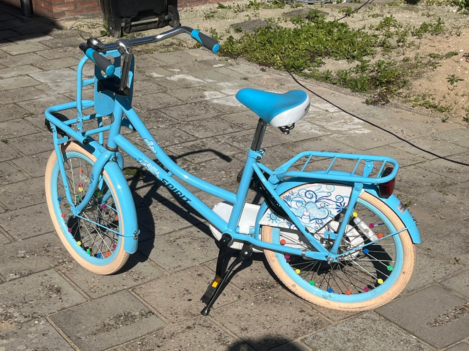 Spirit meisjesfiets 20 inch – lichtblauw bieden vanaf 40€, Fietsen en Brommers, Ophalen, Gebruikt, 20 inch