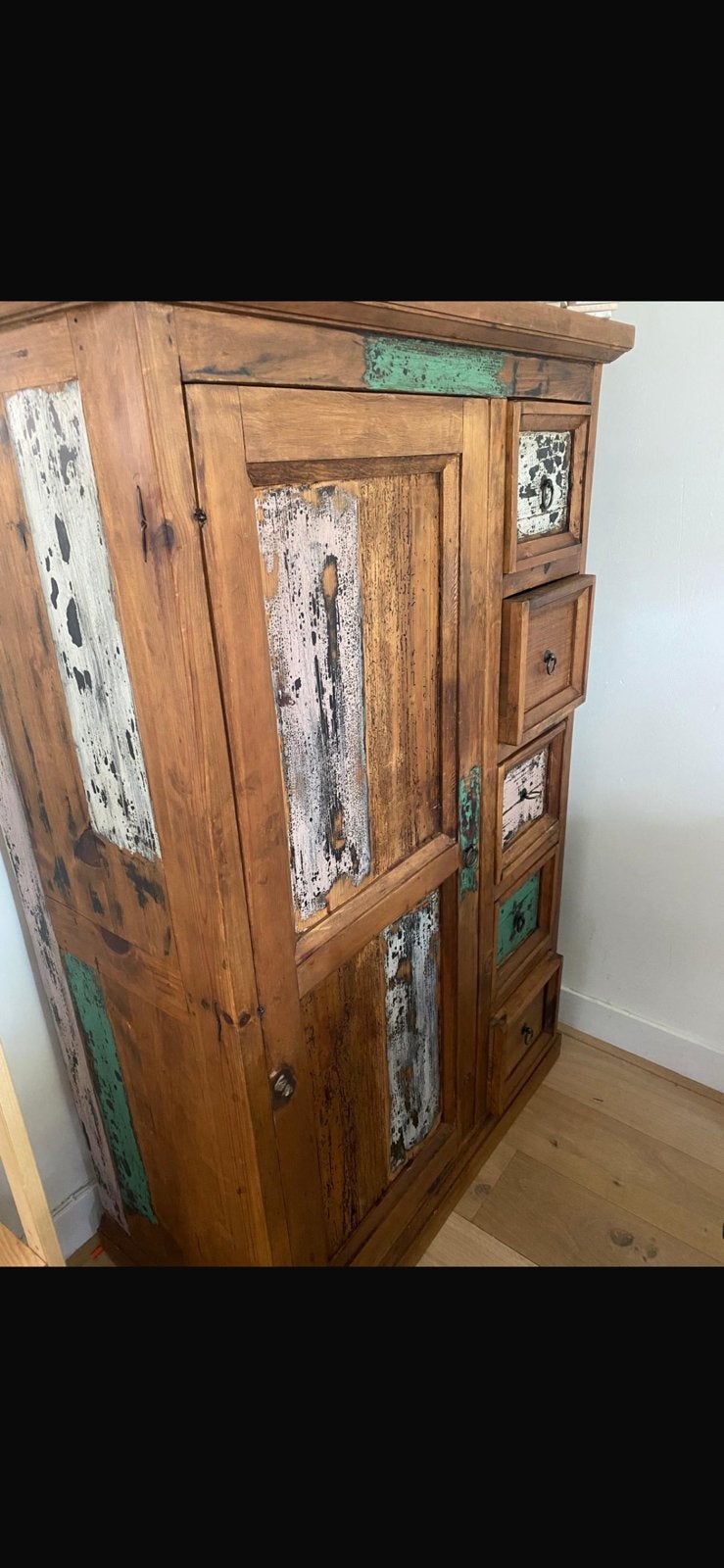 Teakhouten kast uit Mexico/Meidenkast, Antiek en Kunst, Ophalen