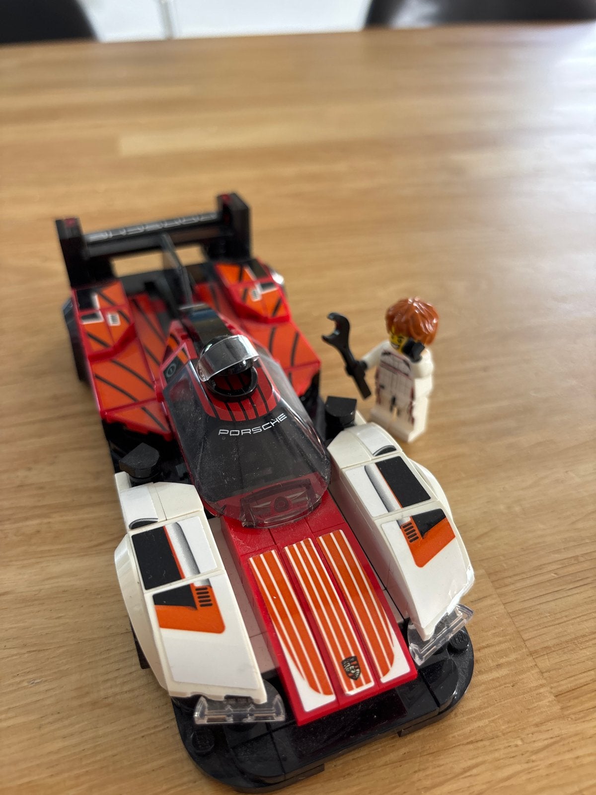 LEGO Porsche 919 Hybrid met monteur, Ophalen of Verzenden, Zo goed als nieuw, Overige merken