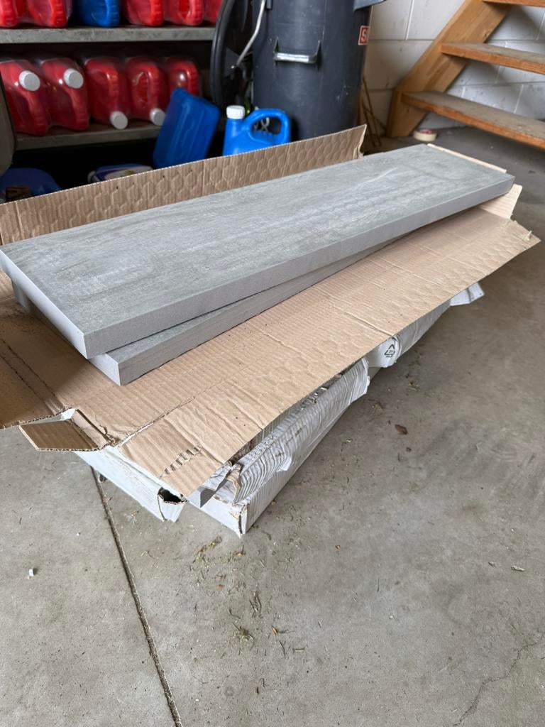 Keramische tegels 19,5 x 79,5  3 cm 12 stuks, Ophalen, 60 cm of meer, Keramiek, Nieuw