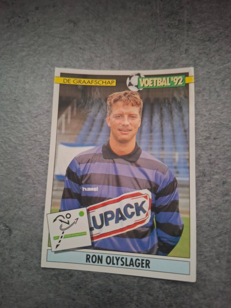Panini sticker Voetbal 92.Keeper Ron Olyslager De Graafschap, Verzenden, Zo goed als nieuw, Sticker