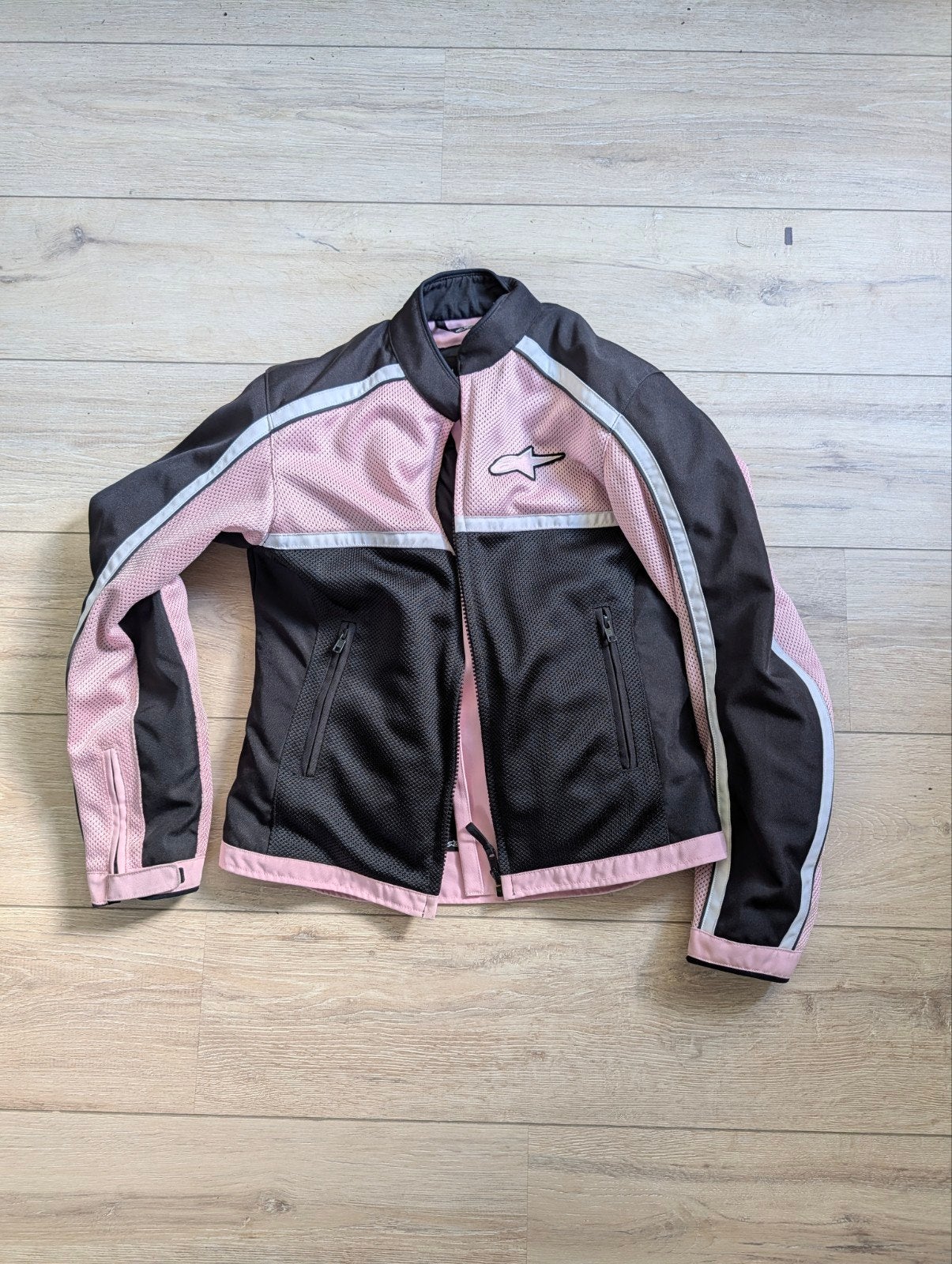 Alpinestars motorjas dames roze/zwart - maat L, Motoren, Kleding | Motorkleding, Ophalen of Verzenden, Tweedehands, Dames, Jas | textiel