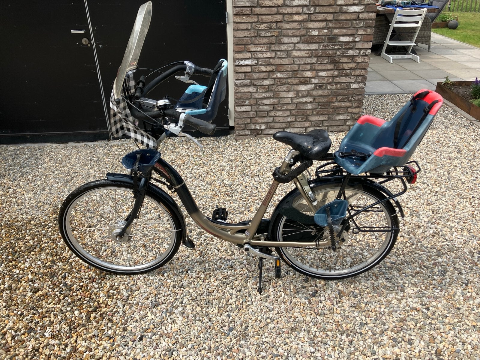 Sparta Moederfiets met 2 Kinderzitjes en 7 Versnellingen, Ophalen, 2 zitjes, Sparta, Gebruikt