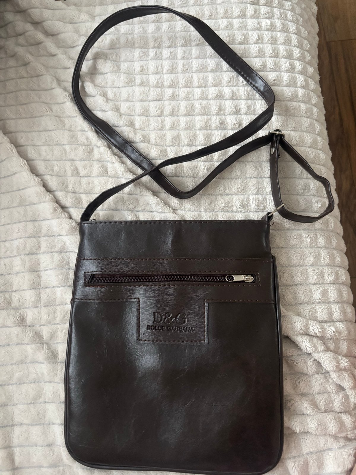 D&G Dolce & Gabbana schoudertas bruin, Overige merken, Gebruikt, Bruin, Ophalen of Verzenden
