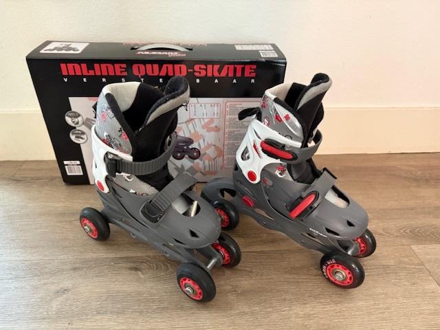 Nijdam junior verstelbare inline quad-skates maat 30-33, Overige merken, Kinderen, Verzenden, Inline skates 4 wielen