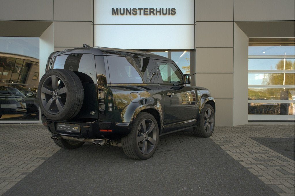 Land Rover Defender 5.0 P525 90 V8 | British Racing Green |, Automaat, 2324 kg, Leder, Bedrijf