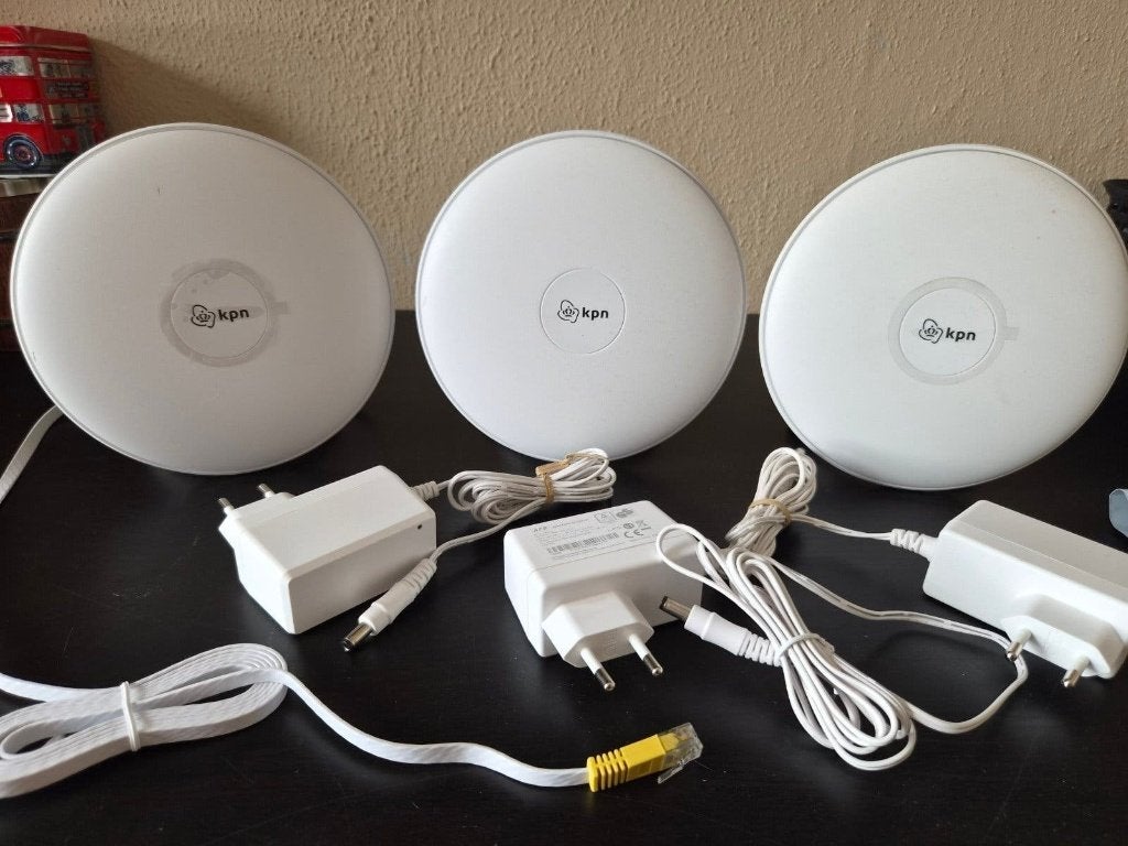 Set van 3 super wifipunten kpn incl kabels, Ophalen of Verzenden, Gebruikt, KPN SuperWiFi