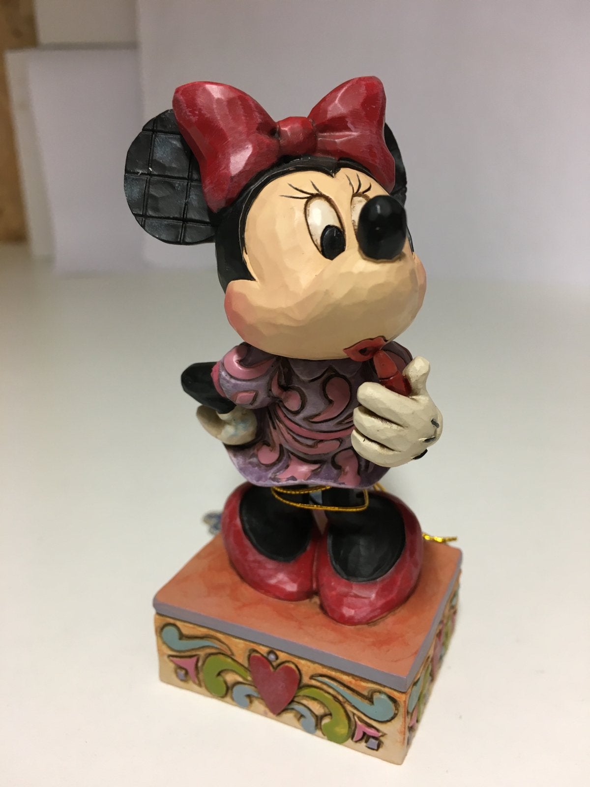 Jim Shore  Sweetheart Diva Minnie Mouse Figurine, Ophalen of Verzenden, Mickey Mouse, Zo goed als nieuw, Beeldje of Figuurtje