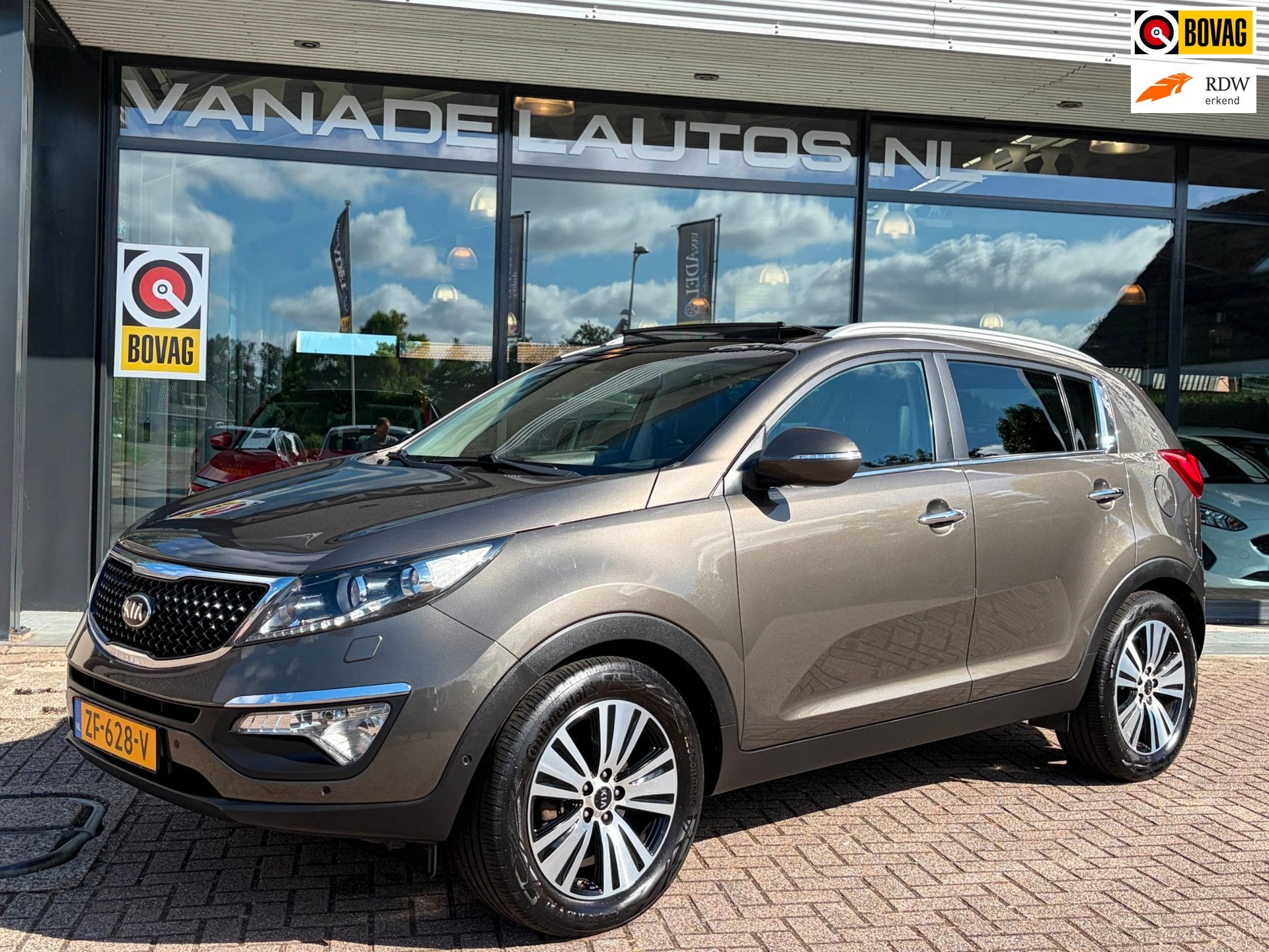 Kia Sportage 2.0 Executive Aut. Panorama Leer Clima Cruise C, Auto's, Kia, Gebruikt, Zwart, 4 cilinders, Leder