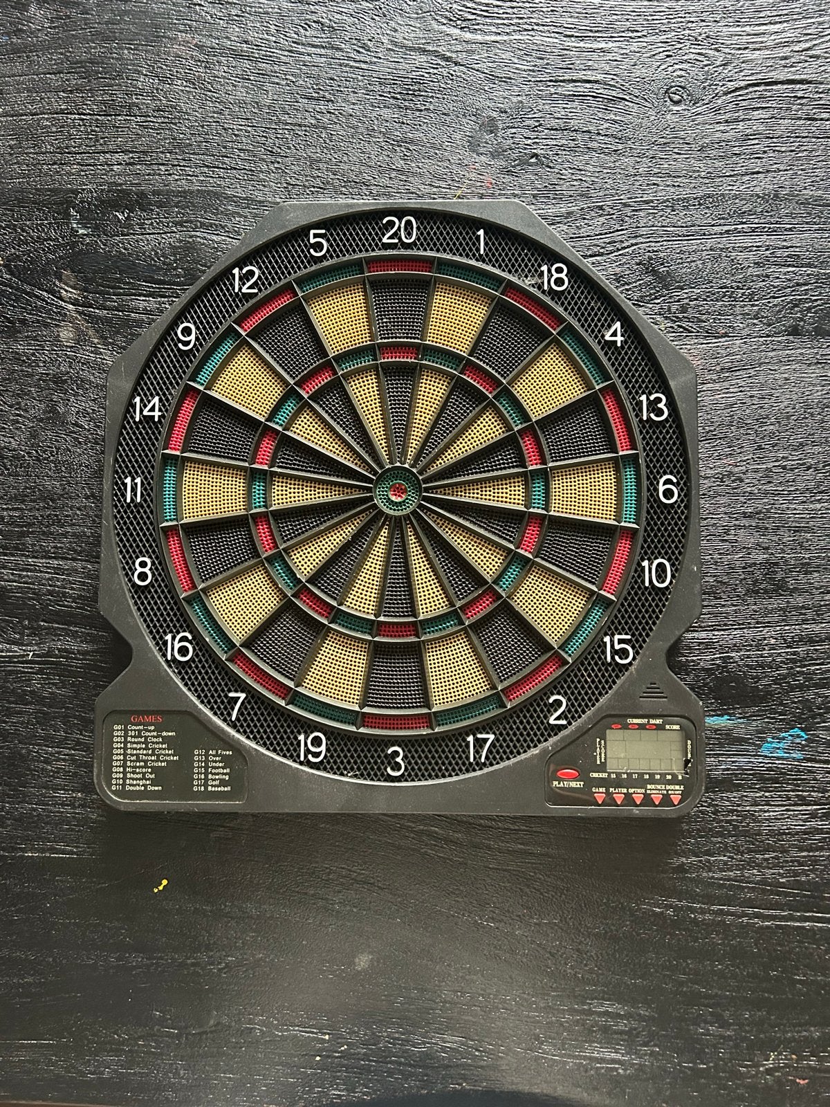 Elektronisch dartbord met scoreweergave, Ophalen of Verzenden, Gebruikt, Dartbord, Elektronisch